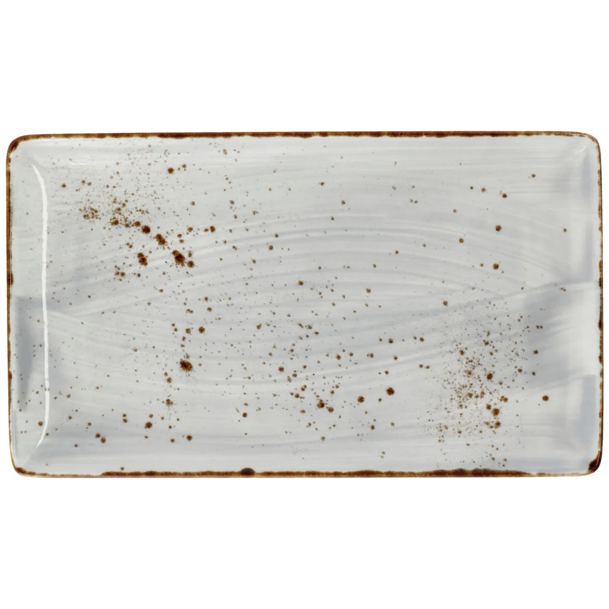 3x VEGA Piatto Nebro rettangolare; 33.5x19x2.1 cm (LxLxH); grigio chiaro; 3 pz. / Pacco - immagine 1