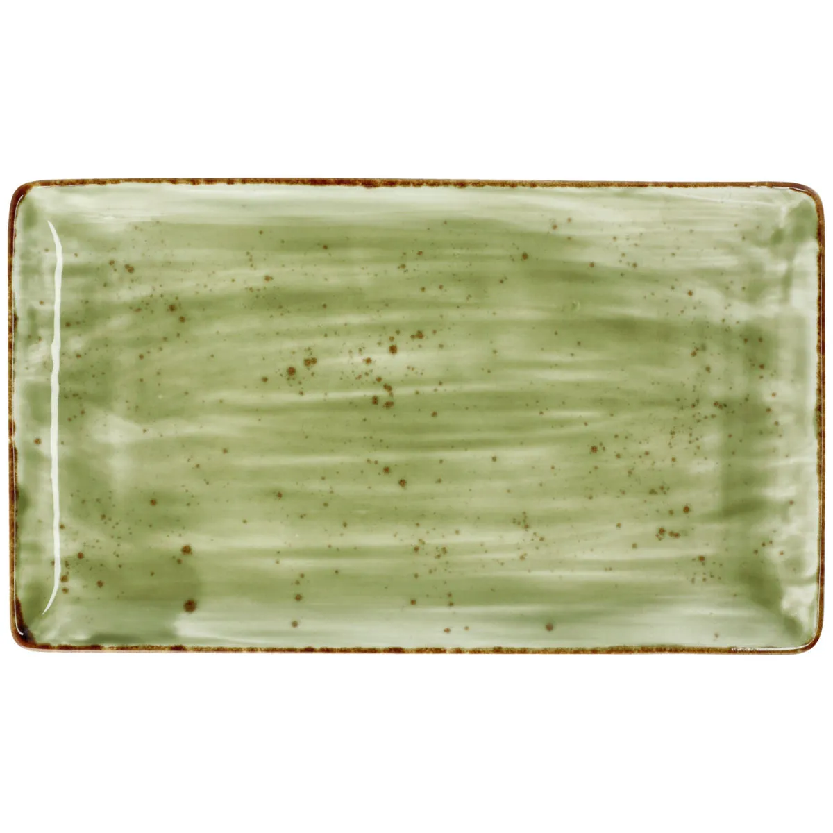 3x VEGA Piatto Nebro rettangolare; 33.5x19x2.1 cm (LxLxH); verde chiaro; 3 pz. / Pacco - immagine 1