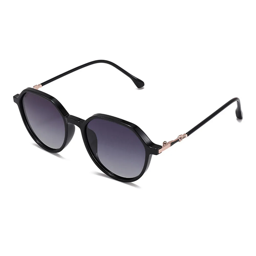 Occhiali da Sole Donna Techsuit 2203, Polarizzati, Protezione UV, Nero Grigio - immagine 1