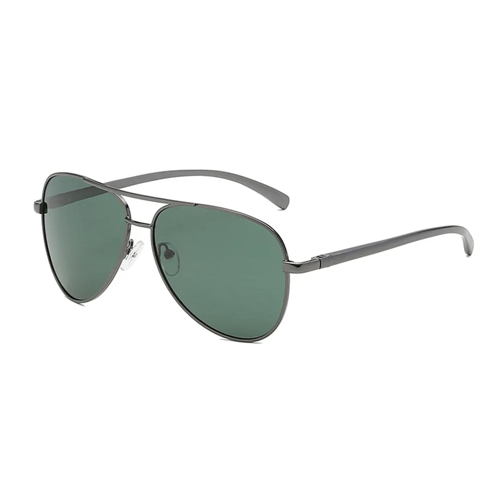 Occhiali da Sole Uomo Techsuit 2150, Polarizzati, Protezione UV, Grigio Verde - immagine 1