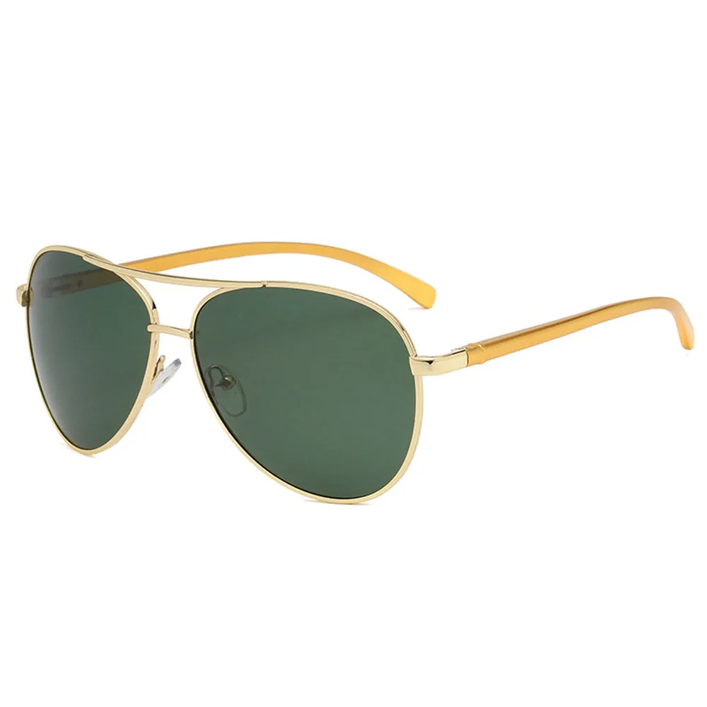 Occhiali da Sole Uomo Techsuit 2150, Polarizzati, Protezione UV, Oro Verde - immagine 1