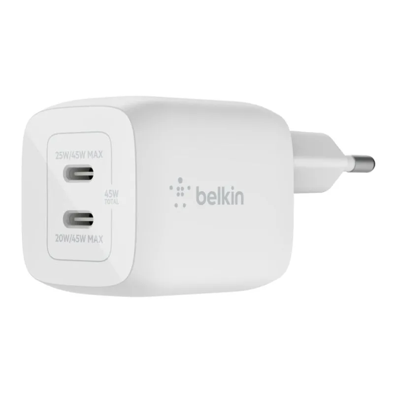 Belkin WCH011vfWH Computer portatile, Smartphone, Tablet Bianco AC Ricarica rapida Interno - immagine 1