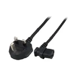 Cavo alimentazione Power Cable C13 Uk Angolato Black 2m PE090420A - immagine 1