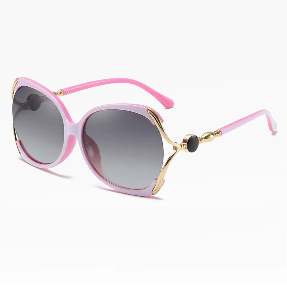 Occhiali da Sole Donna Techsuit 1722, Polarizzati, Protezione UV, Rosa Grigio - immagine 1
