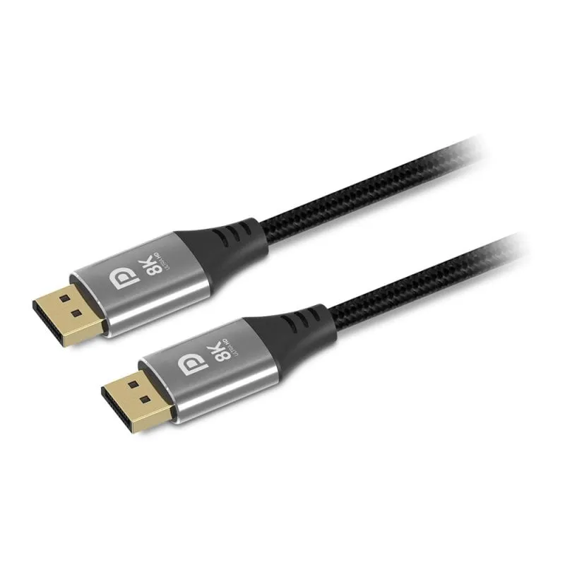 Cavo Displayport 1Life Ultra HD 8K 60 Hz 2 m Nero - immagine 1