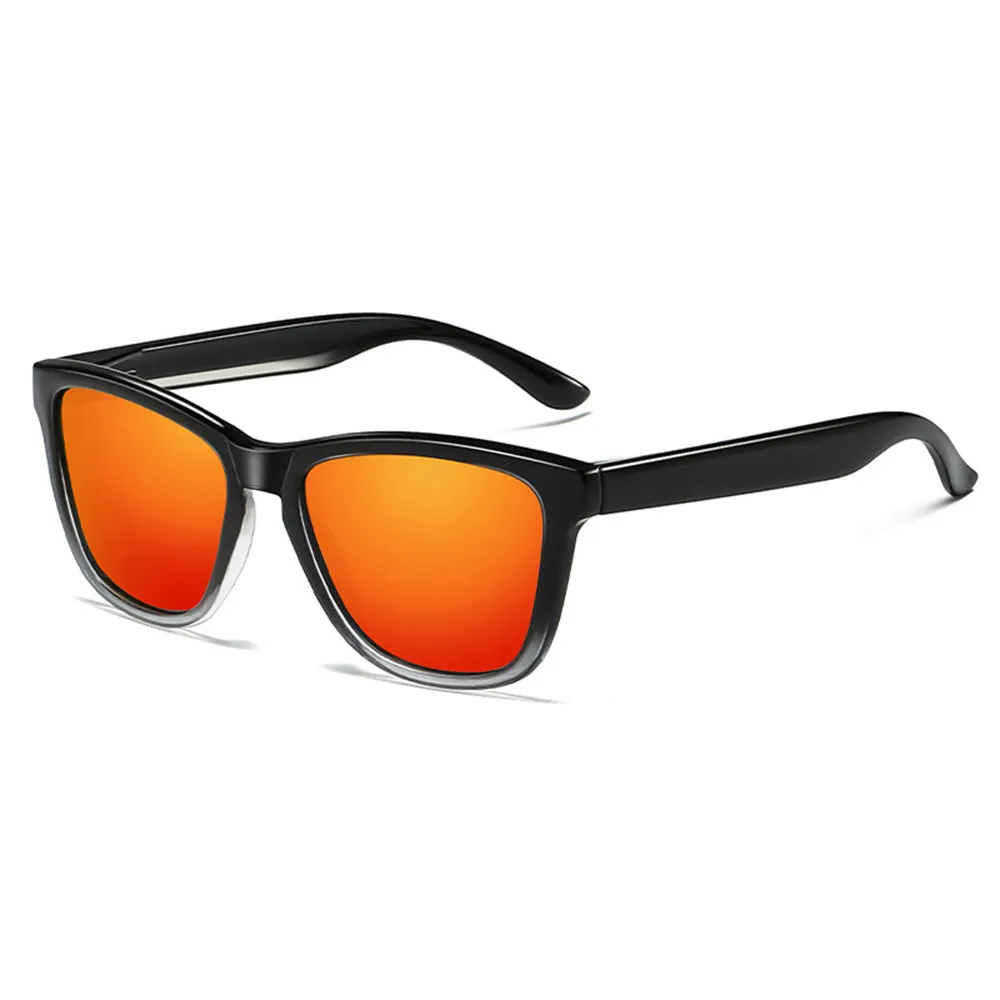 Occhiali da Sole Uomo Techsuit 0717, Polarizzati, Protezione UV, Nero Rosso - immagine 1