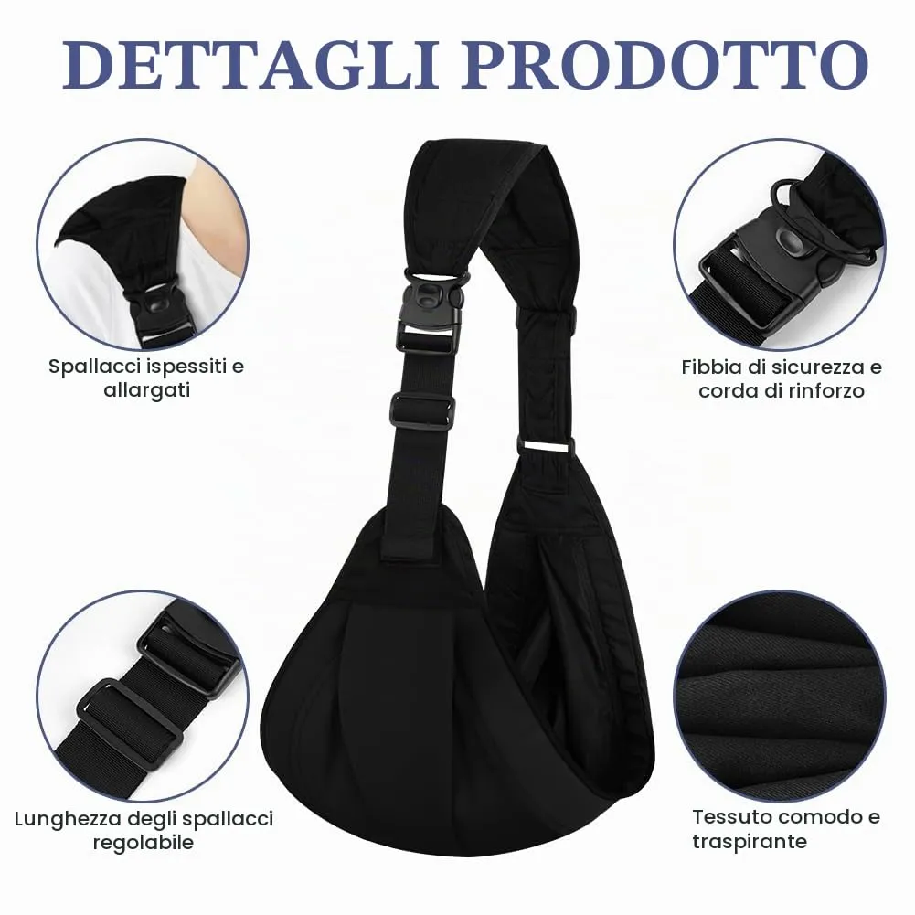 AYESY Marsupio Neonato 3-24 Mesi,Marsupio Neonato Regolabile con fibbia,Ergonomico,Marsupios Laterale,Facile da Indossare,Marsupios Bambino Fino a 20 Kg,Tripla protezione,per Dormire Viaggi - immagine 3