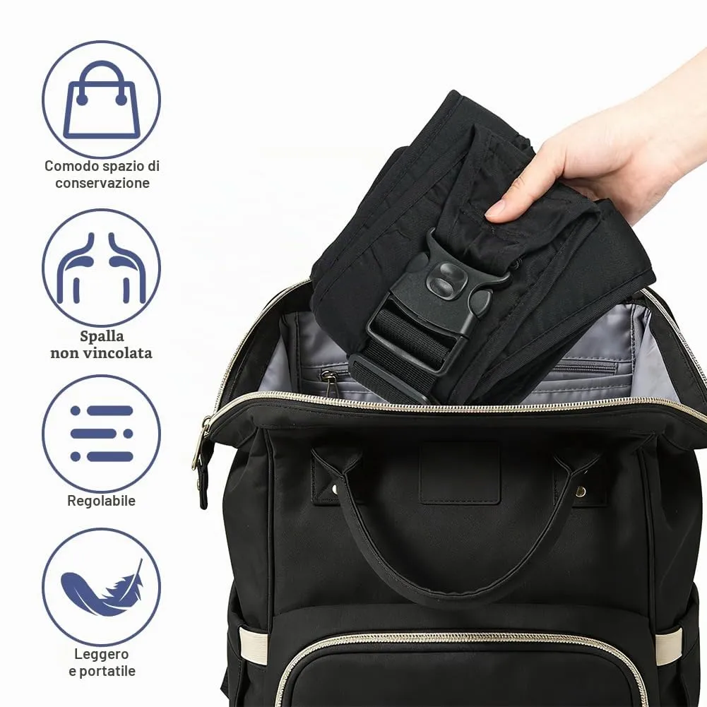 AYESY Marsupio Neonato 3-24 Mesi,Marsupio Neonato Regolabile con fibbia,Ergonomico,Marsupios Laterale,Facile da Indossare,Marsupios Bambino Fino a 20 Kg,Tripla protezione,per Dormire Viaggi - immagine 6