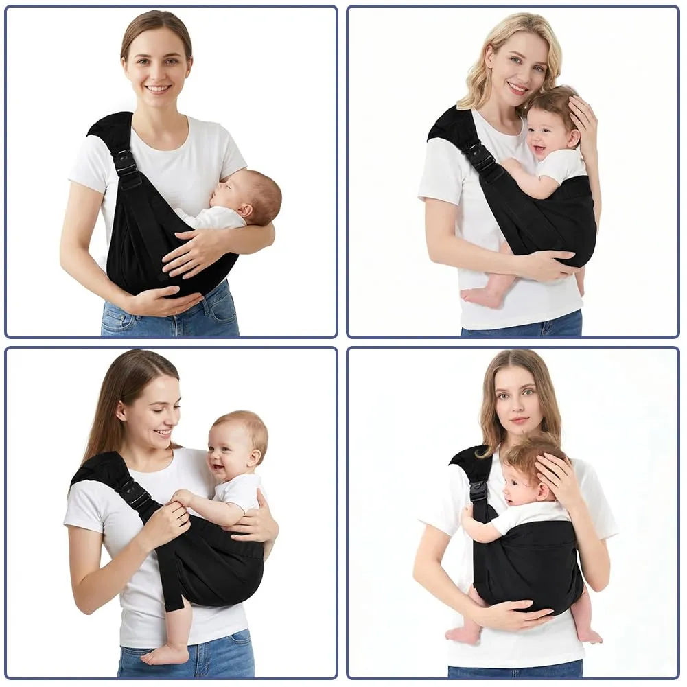 AYESY Marsupio Neonato 3-24 Mesi,Marsupio Neonato Regolabile con fibbia,Ergonomico,Marsupios Laterale,Facile da Indossare,Marsupios Bambino Fino a 20 Kg,Tripla protezione,per Dormire Viaggi - immagine 7