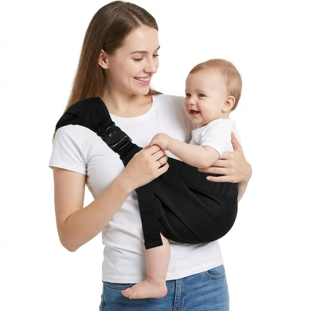 AYESY Marsupio Neonato 3-24 Mesi,Marsupio Neonato Regolabile con fibbia,Ergonomico,Marsupios Laterale,Facile da Indossare,Marsupios Bambino Fino a 20 Kg,Tripla protezione,per Dormire Viaggi - immagine 8
