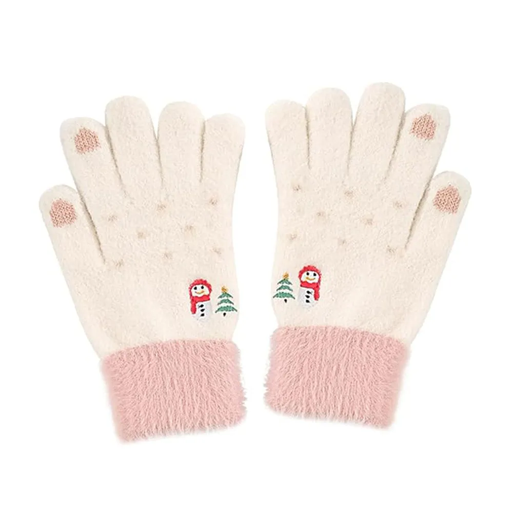 Guanti Invernali Tattici Donna Techsuit ST0011, Taglia 17cm, Bianchi - immagine 1
