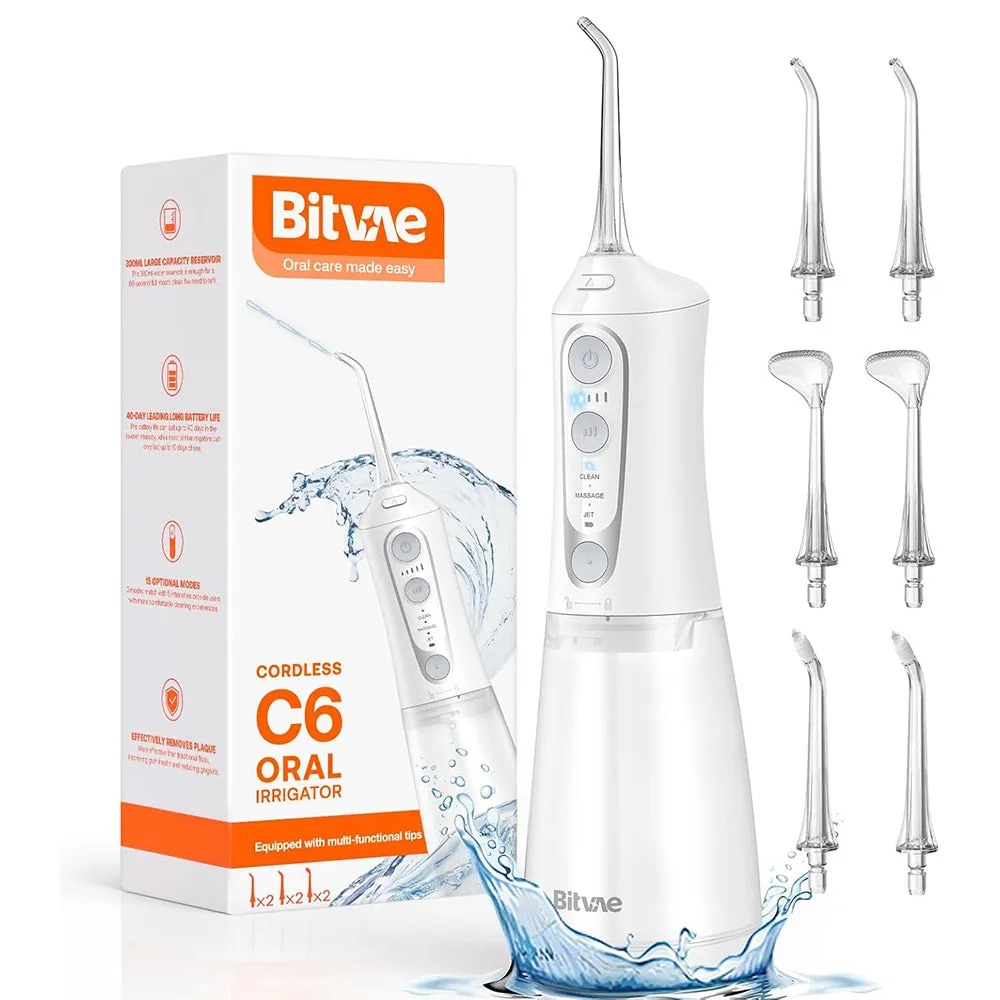 Irrigatore Orale Bitvae C6, Bianco - immagine 1