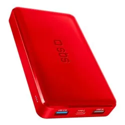 Power bank FAST CHARGER 10W Intelligent Charge Red (Batteria 10000mAh) TTBB10000FASTR - immagine 1