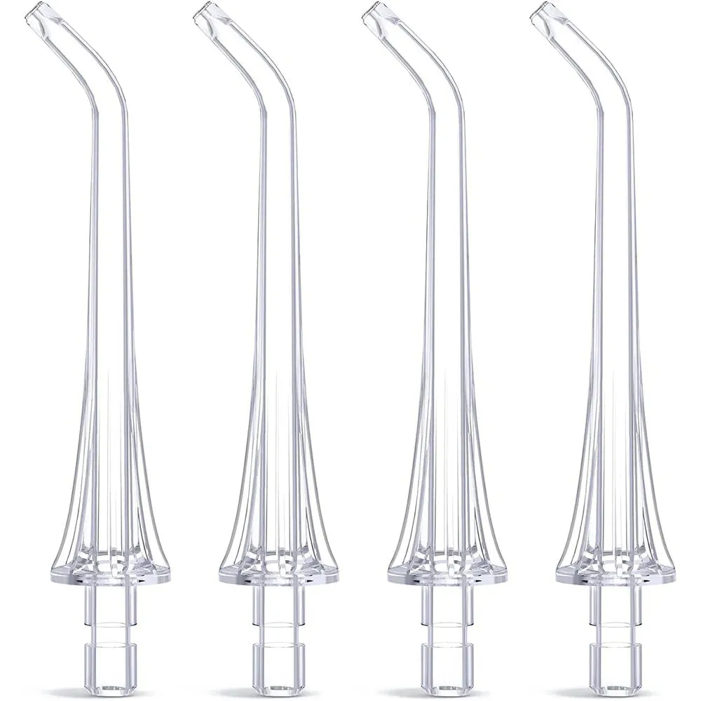 Testina di Ricambio per Irrigatore Orale Bitvae C2 / F30 / 304, Set 4 pezzi, Trasparente - immagine 1