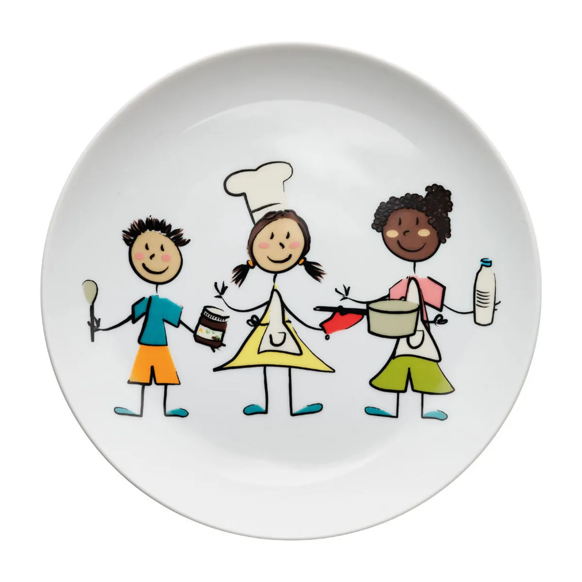 6x Stalgast Piatto piano di stoviglie per bambini; 20.5 cm (Ø); multicolore; rotonda; 6 pz. / Pacco - immagine 1