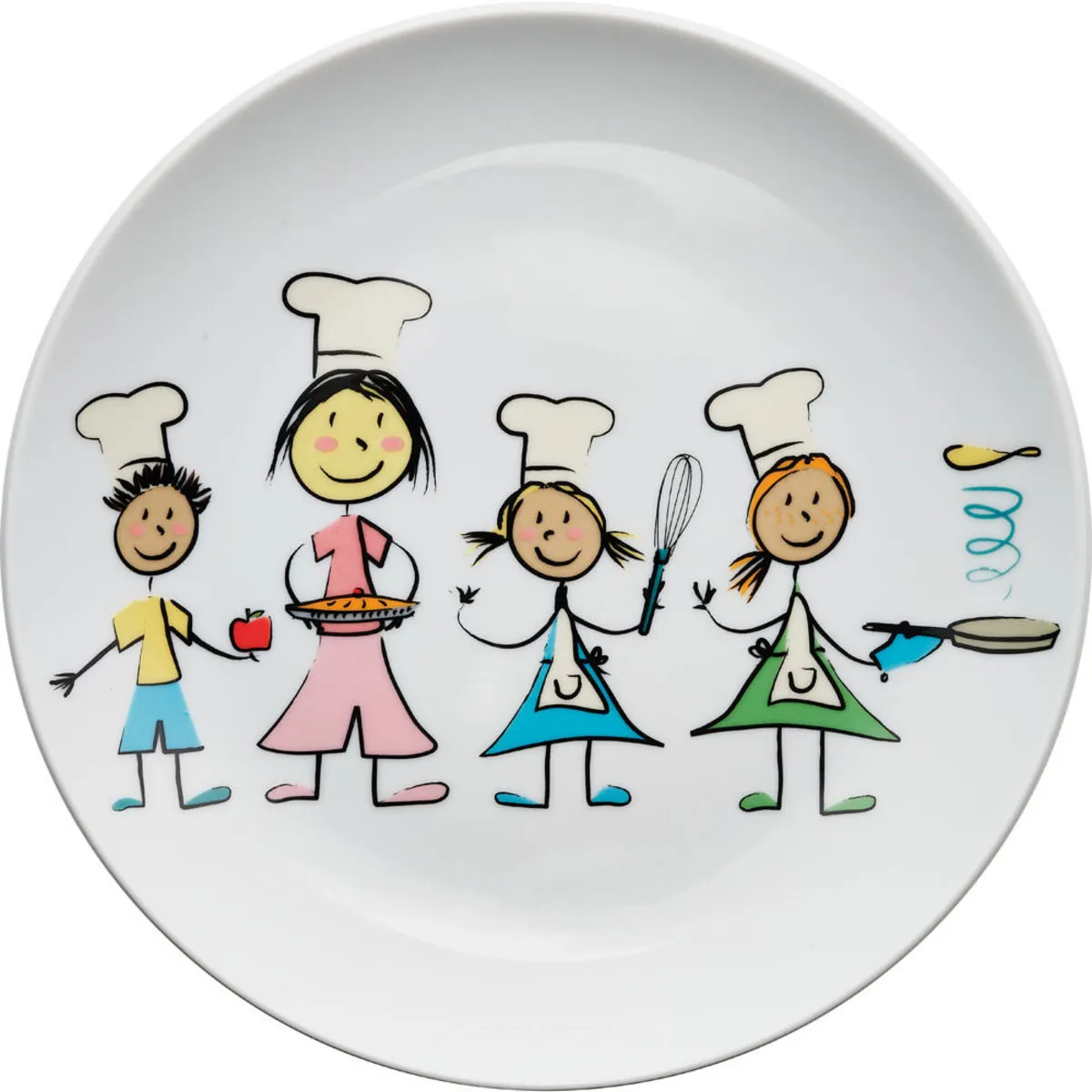 6x Stalgast Piatto piano di stoviglie per bambini; 24 cm (Ø); multicolore; rotonda; 6 pz. / Pacco - immagine 1