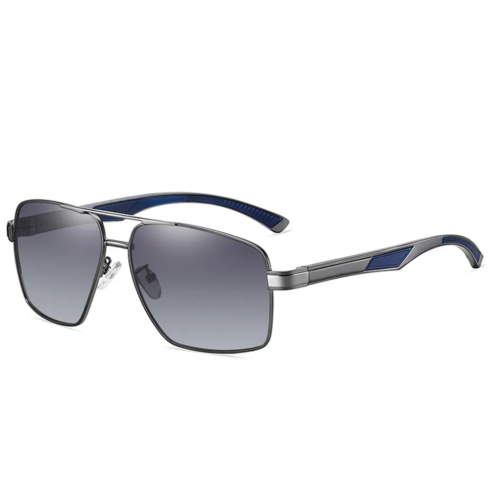 Occhiali da Sole Uomo Techsuit LM001, Polarizzati, Protezione UV, Grigio Gradient - immagine 1