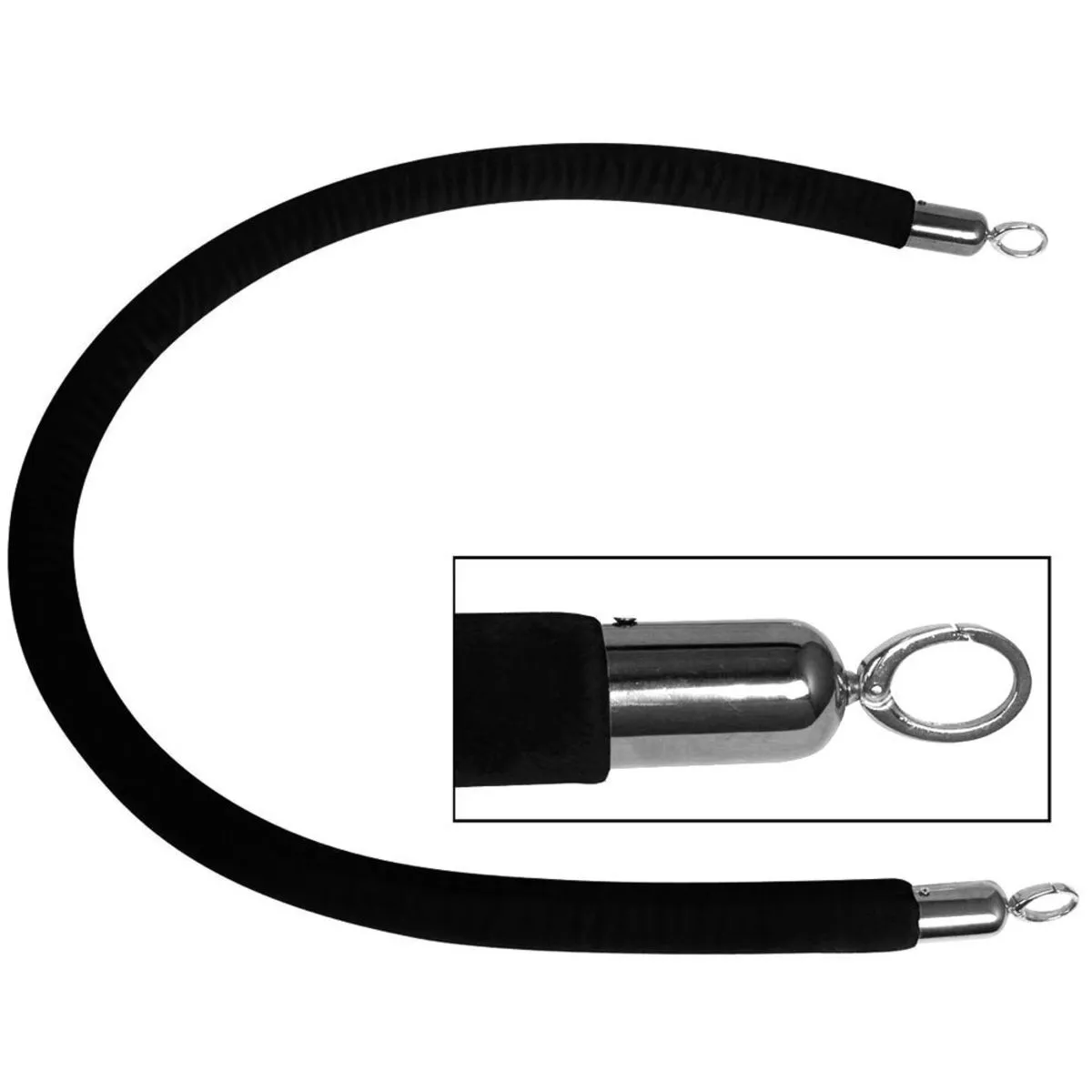 Stalgast Asta di collegamento, raccordi cromati, lunghezza 150 cm; 150 cm (L); nero - immagine 1