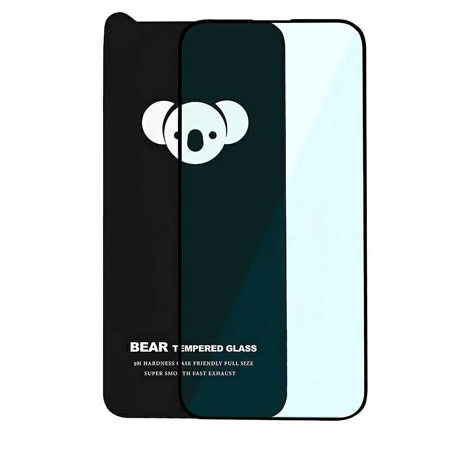 Pellicola protettiva per schermo Bear HD per Apple iPhone 15, Vetro temperato, Full Glue, Nero - immagine 1