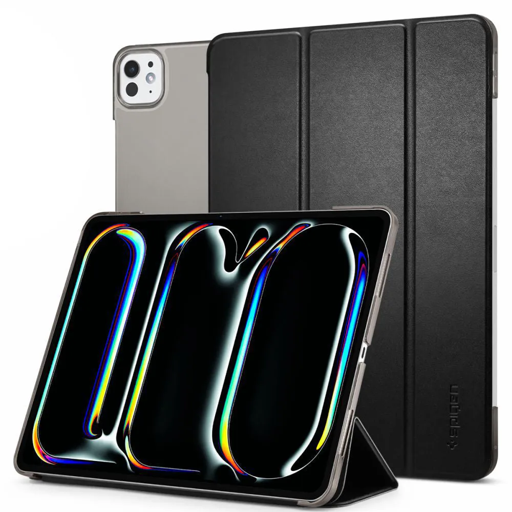 Custodia per Apple iPad Pro 11 (2024), Spigen, Smart Fold, Nera ACS07025 - immagine 1