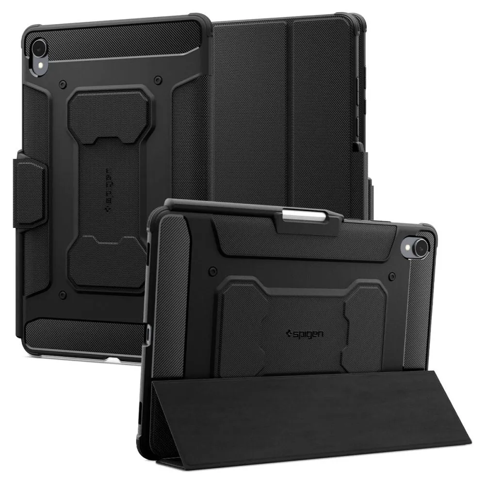Custodia per Samsung Galaxy Tab S11, Spigen, Rugged Armor Pro, Nera ACS10149 - immagine 1