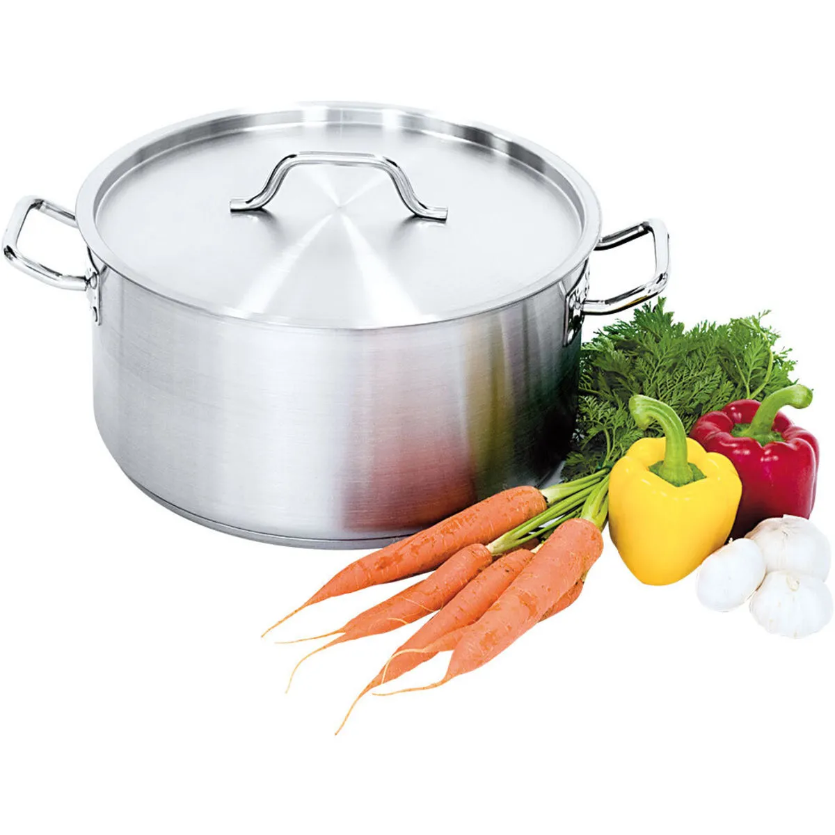 Stalgast Pentola per zuppa con coperchio; 5 l, 24x11 cm (ØxH); argento - immagine 1