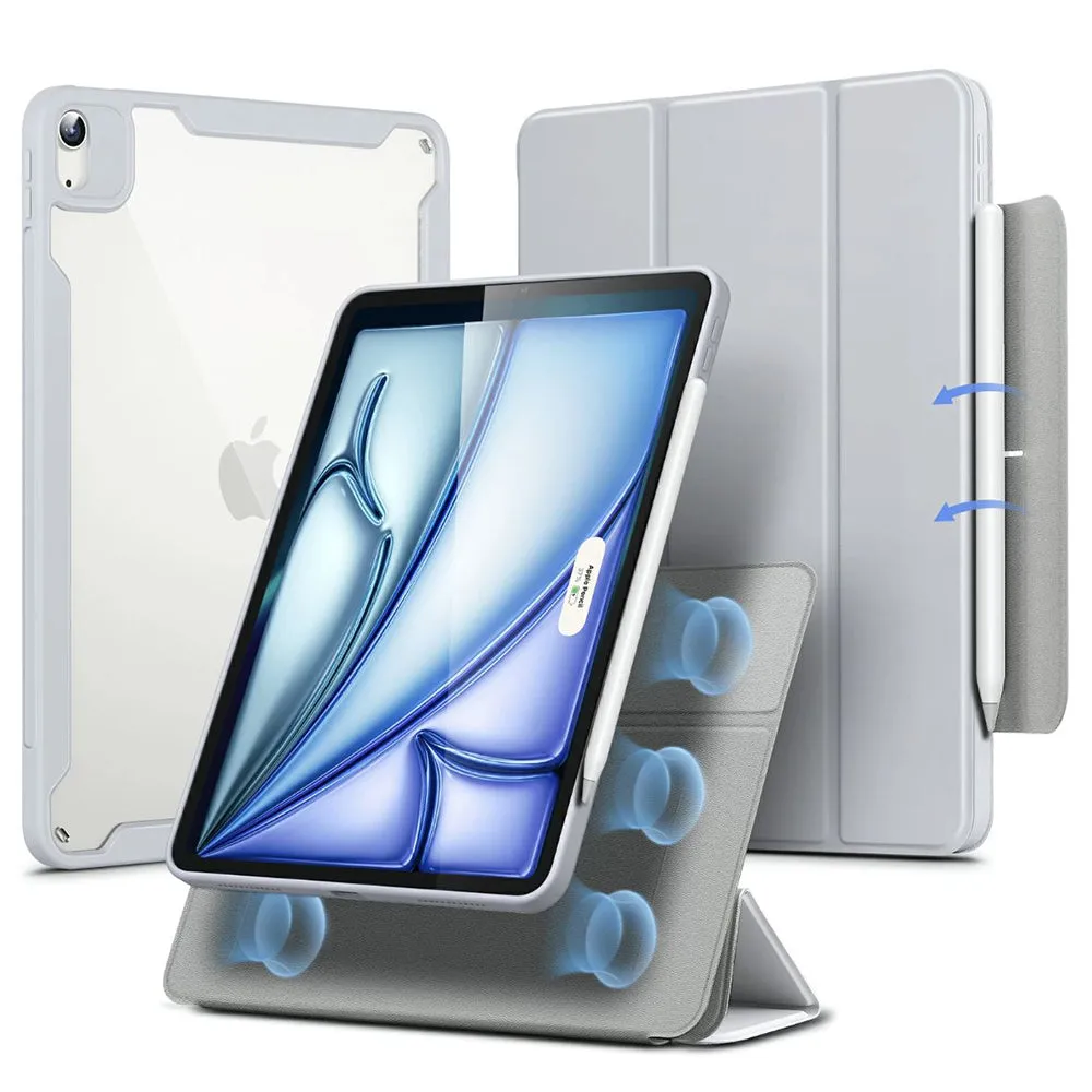 Custodia per Apple iPad Air 11 (2026) / iPad Air 11 (2025) / Air 11 (2024) / Air (2022) / Air (2020), ESR, Rebound Hybrid, Grigio - immagine 1