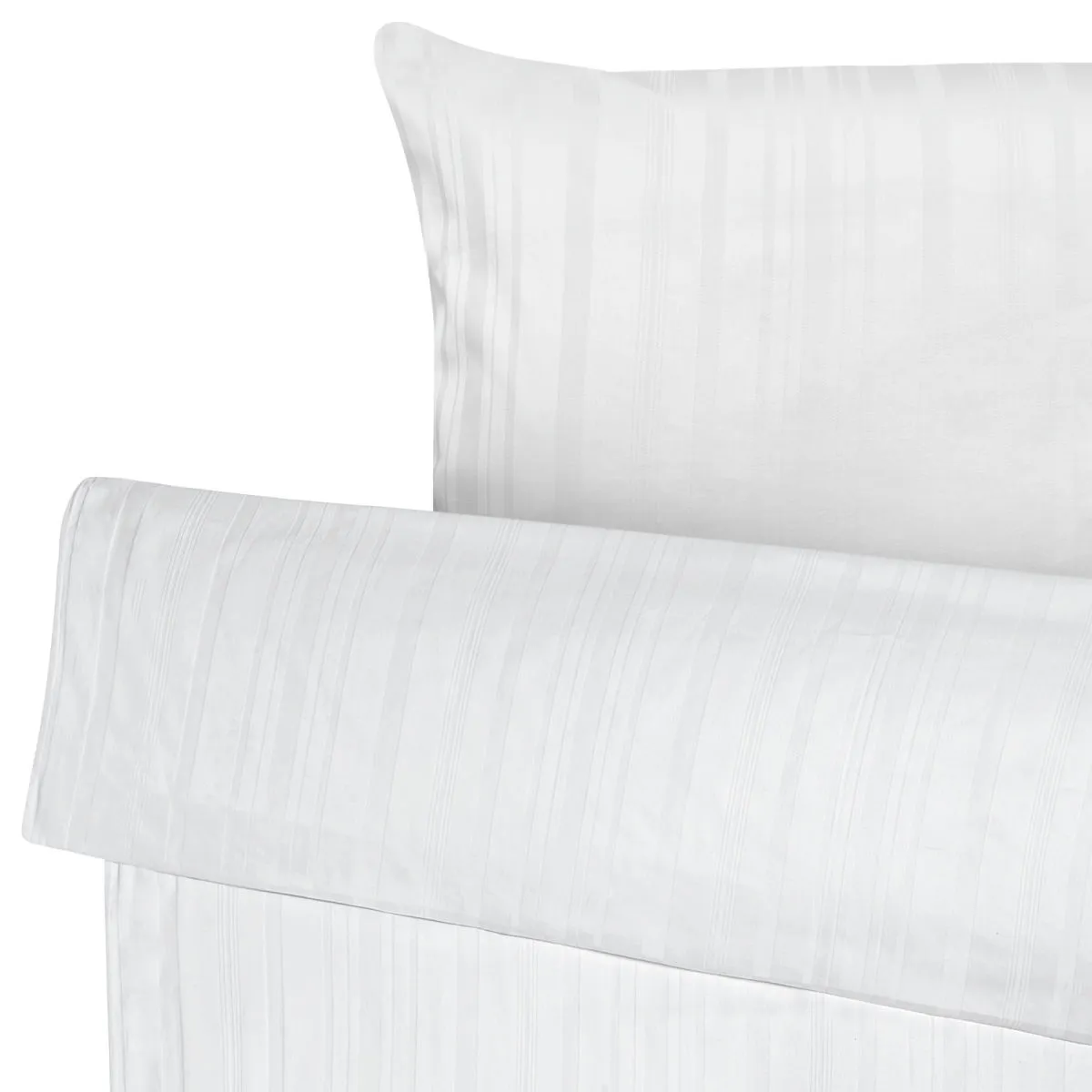 ERWIN M. Set copripiumino e federa Trient; 135x200 cm (LxL), 80x80 cm (LxL); bianco - immagine 1