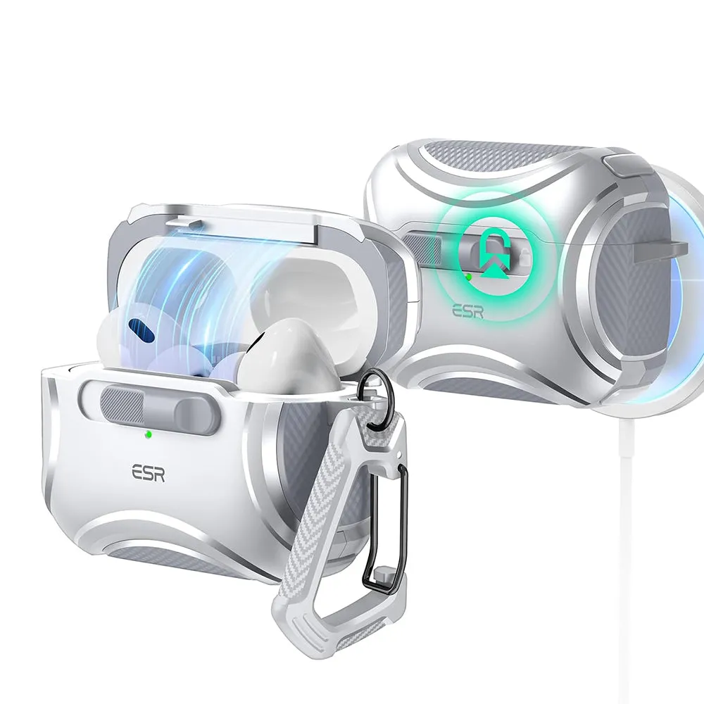 Custodia ESR Cyber per Apple AirPods Pro Series, Grigio - immagine 1