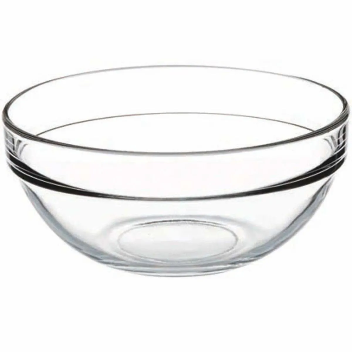 6x Pasabahçe Ciotola di vetro; 550 ml, 14x6.3 cm (ØxH); trasparente; 6 pz. / Pacco - immagine 1