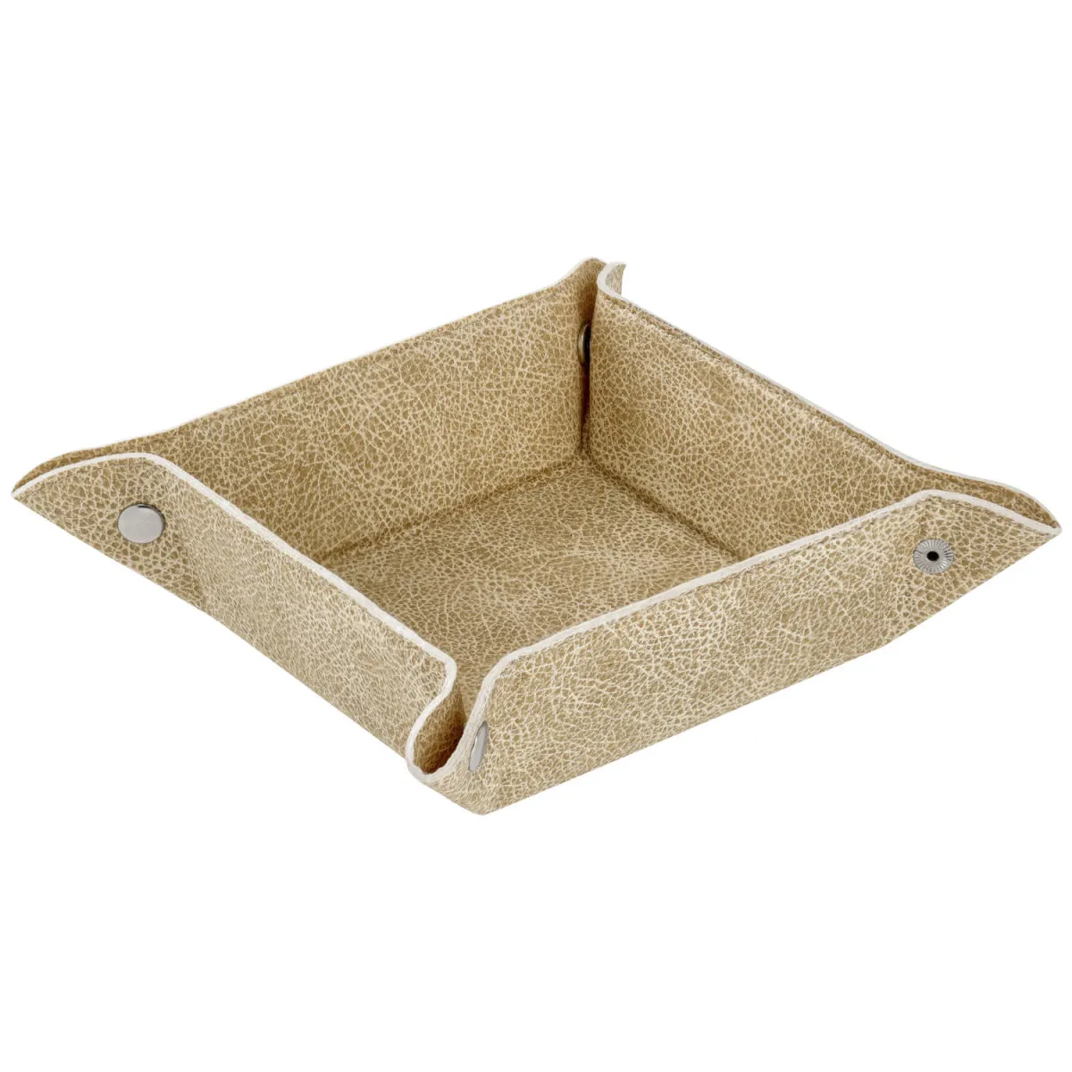 VEGA Cestino porta pane e frutta Shana; 16x16x5.5 cm (LxLxH); beige; quadrata - immagine 1