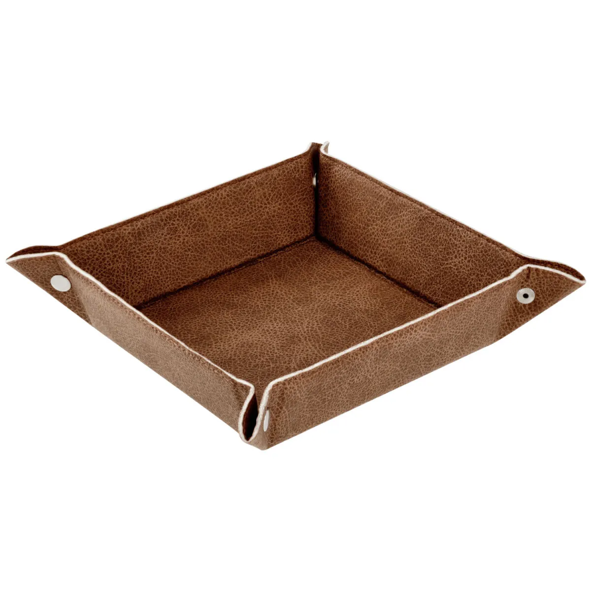 VEGA Cestino porta pane e frutta Shana; 20x20x5.5 cm (LxLxH); marrone; quadrata - immagine 1