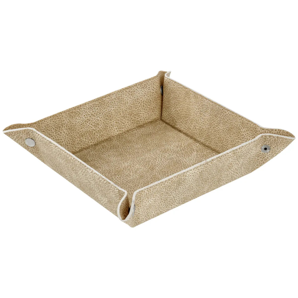 VEGA Cestino porta pane e frutta Shana; 20x20x5.5 cm (LxLxH); beige; quadrata - immagine 1