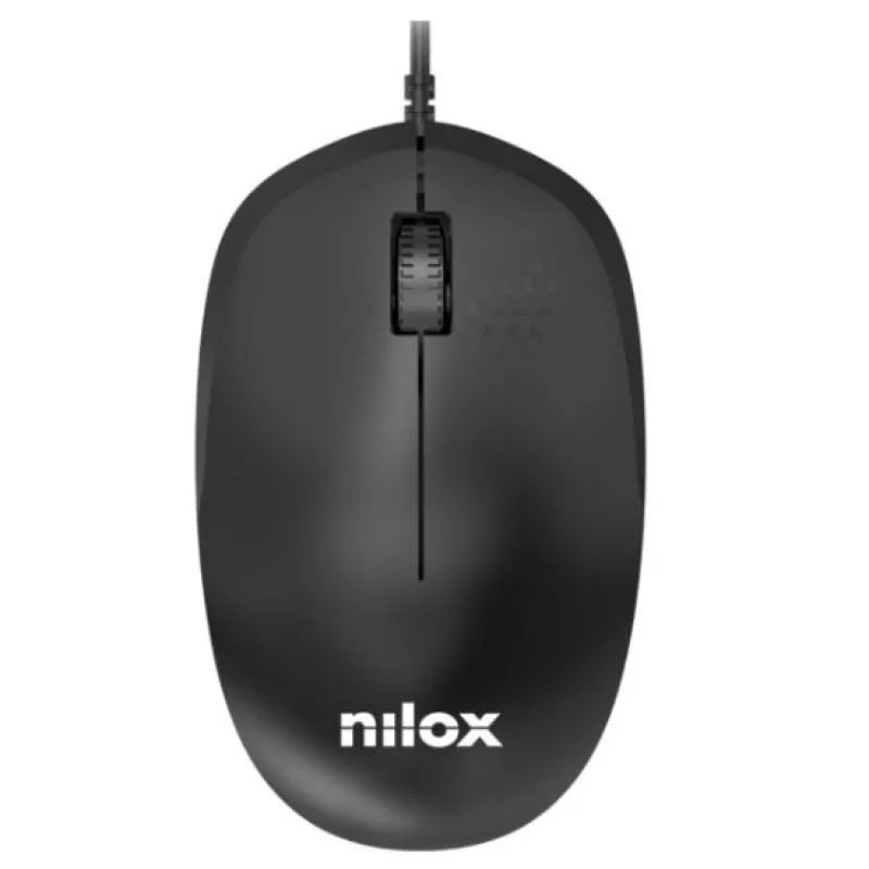 MOUSE USB CON CAVO NERO - NILOX - immagine 1