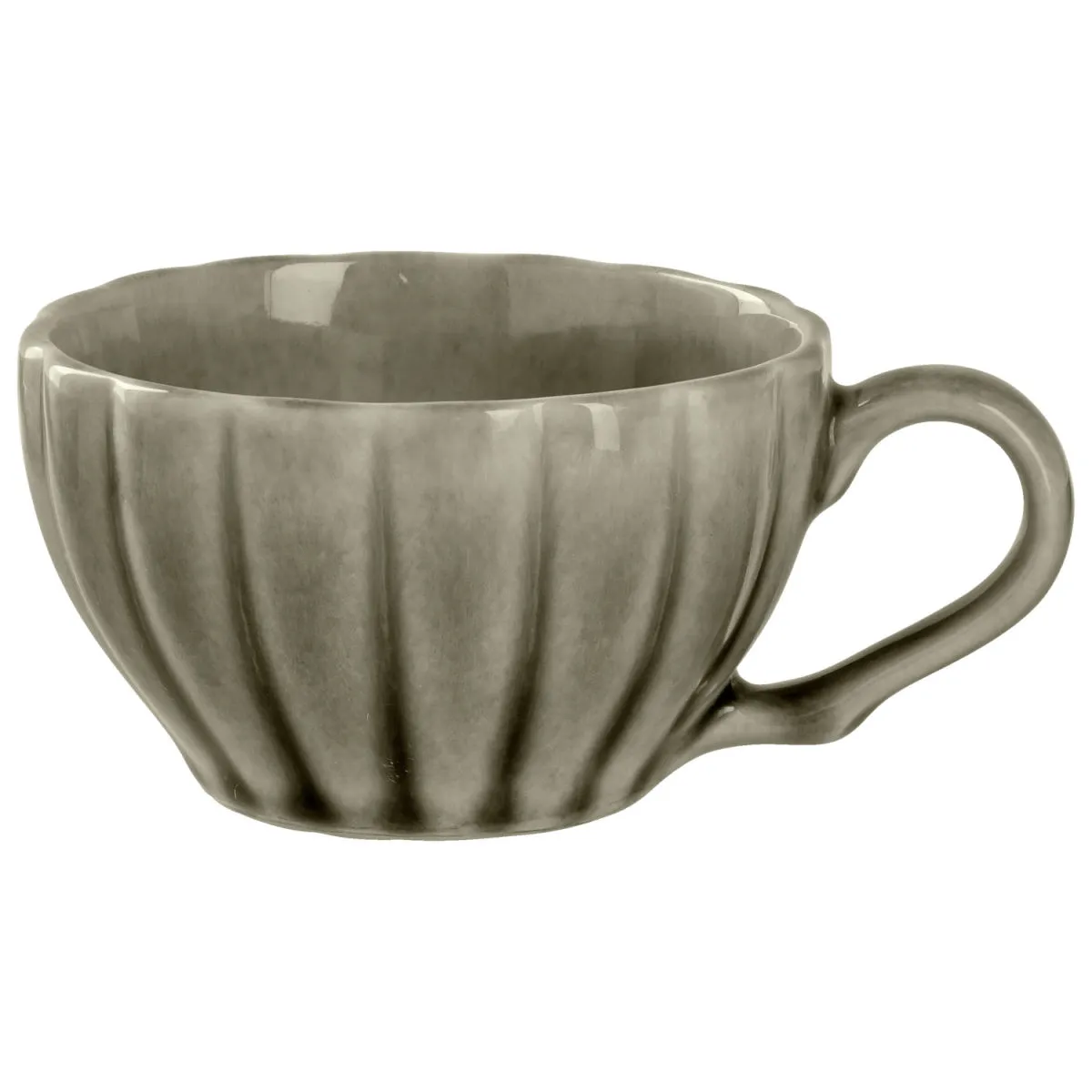6x VEGA Tazza cappuccino Flora; 200 ml, 9.1x5.5 cm (ØxH); grigio; 6 pz. / Pacco - immagine 1