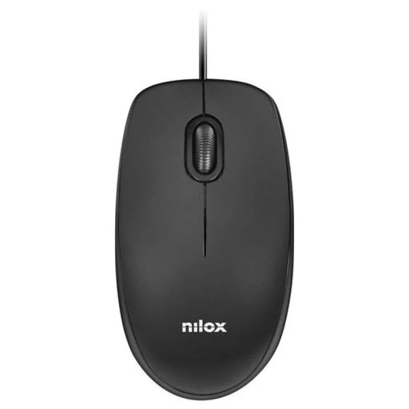 Mouse Nilox MOUSB1003 USB 1600DPI Nero 3 Pulsanti - immagine 1