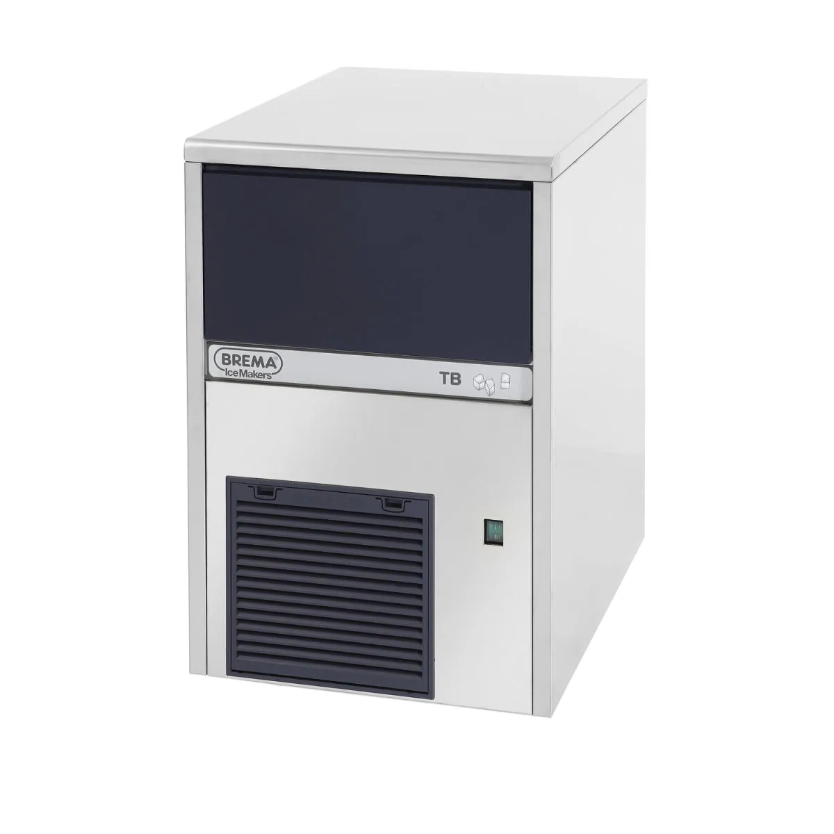 Brema Gelatiera Brema a pepite 55kg/24h, raffreddata ad aria; 45x68.5x62 cm (LxHxP); argento - immagine 1