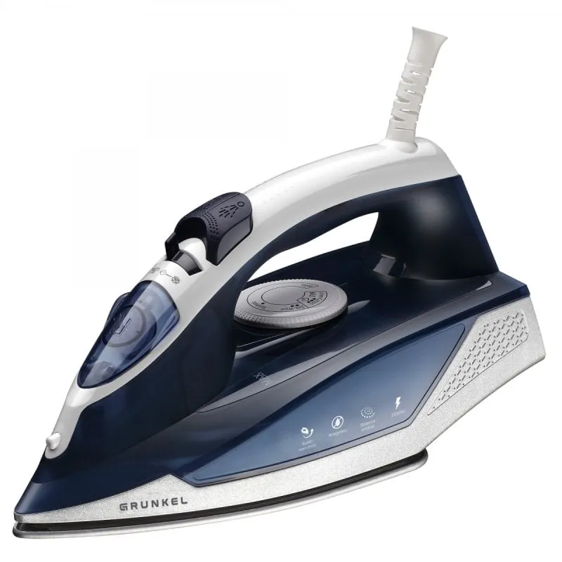 Ferro da stiro a vapore Grunkel PL-22NS 2200 W Capacità 280 ml Blu - immagine 1