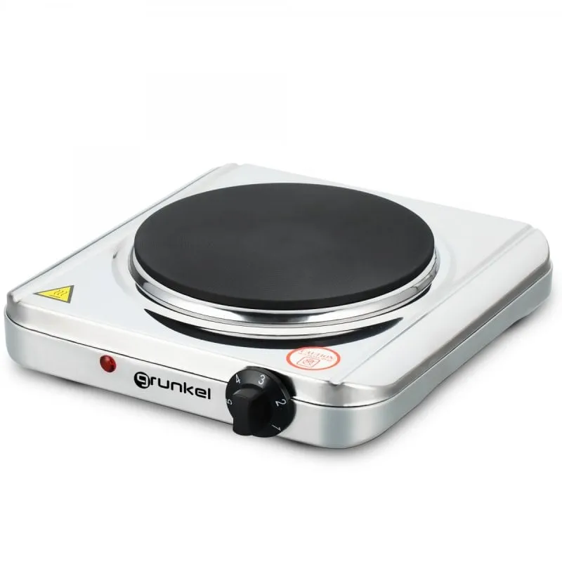 Fornello elettrico Grunkel EHP-118INOX 1 zona 1500 W in acciaio inossidabile - immagine 1