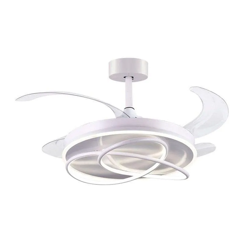 Ventilatore da soffitto Bel Air Atlas 80W LED 108cm 4 pale retrattili bianco - immagine 1
