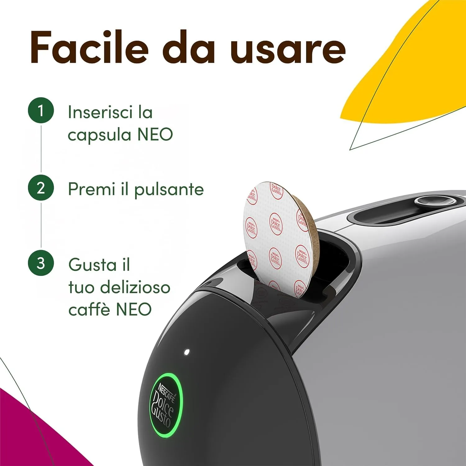 NESCAFÉ DOLCE GUSTO NEO Caffè, Macchina caffè, De'Longhi - immagine 3