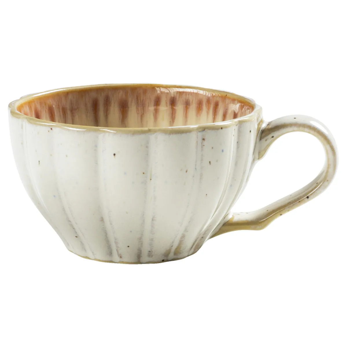 6x VEGA Tazza cappuccino Flora; 200 ml, 9.1x5.5 cm (ØxH); rosa/beige; 6 pz. / Pacco - immagine 1