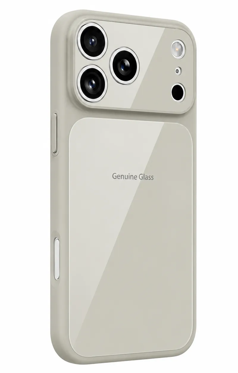 Custodia MagSafe per Apple iPhone 16 Pro, OEM, Vetro Originale, Grigio - immagine 1