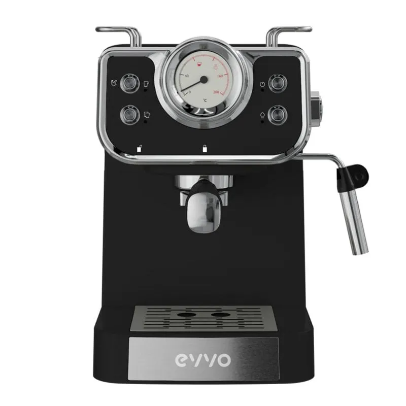Caffettiera espresso retrò Evoo Intensa 15 bar Nero - immagine 1