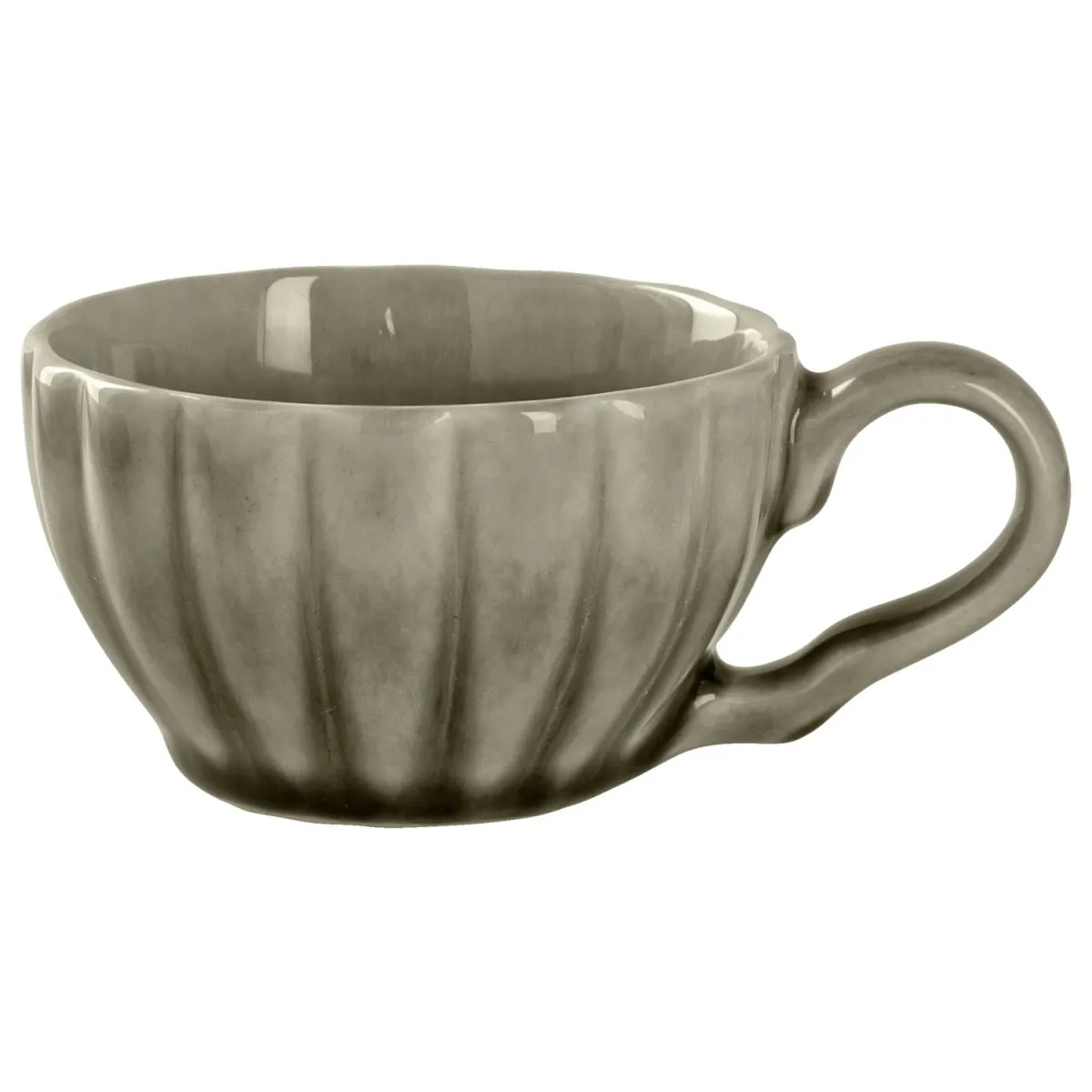 6x VEGA Tazzina caffè Flora; 100 ml, 7.5x4.5 cm (ØxH); grigio; 6 pz. / Pacco - immagine 1