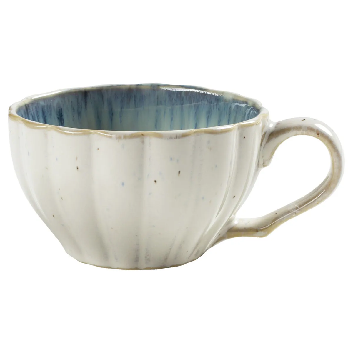 6x VEGA Tazza cappuccino Flora; 200 ml, 9.1x5.5 cm (ØxH); blu/beige; 6 pz. / Pacco - immagine 1