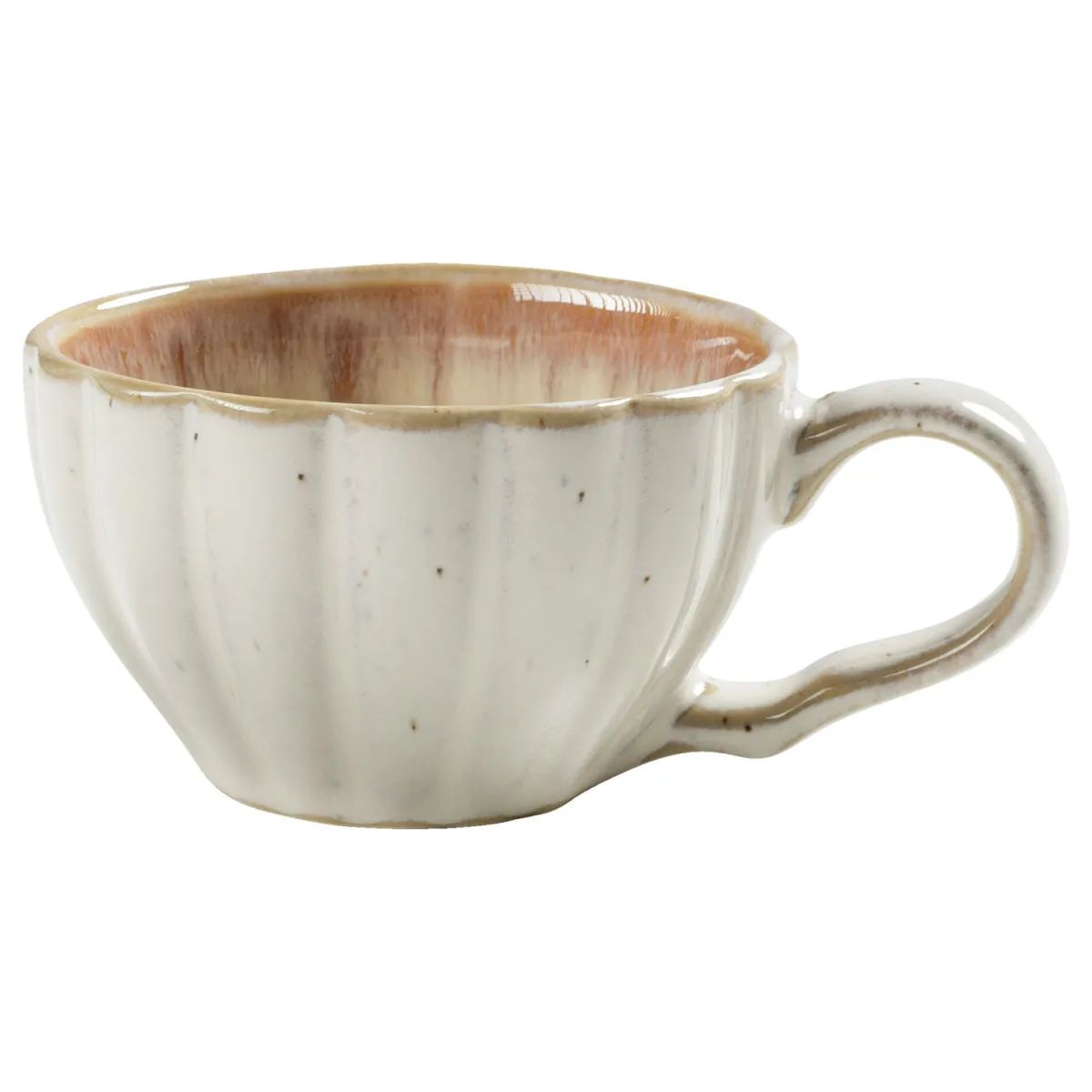 6x VEGA Tazzina caffè Flora; 100 ml, 7.5x4.5 cm (ØxH); rosa/beige; 6 pz. / Pacco - immagine 1