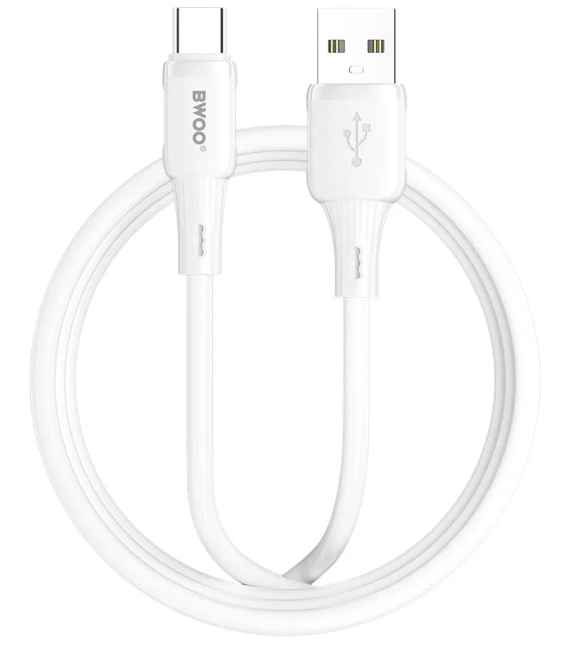 Cavo Dati e Ricarica USB-A - USB-C BWOO X329C, 15W, 1m, Bianco - immagine 1