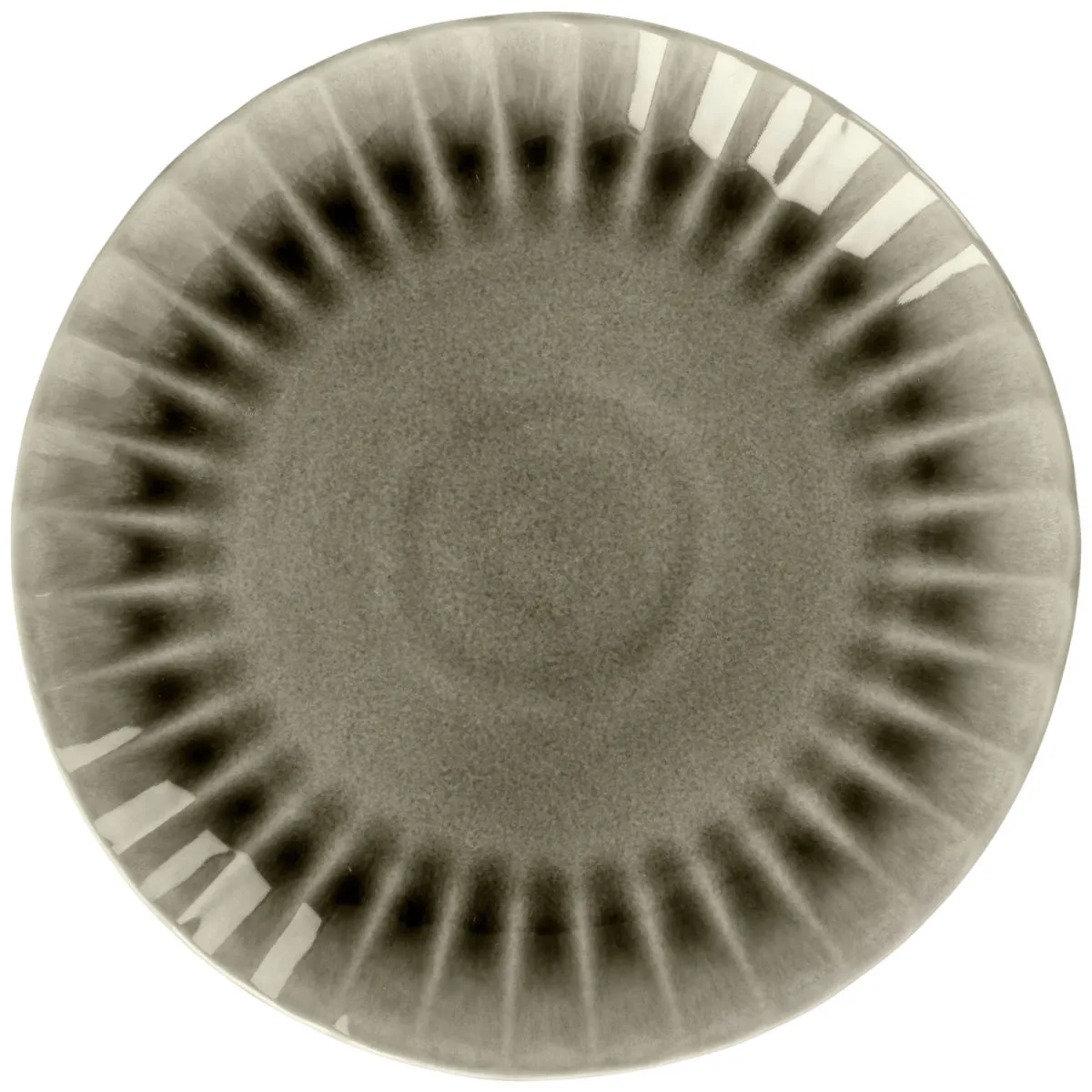4x VEGA Piatto Flora piano; 26.6x3.1 cm (ØxH); grigio; rotonda; 4 pz. / Pacco - immagine 1