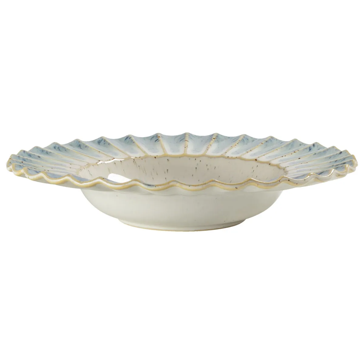 4x VEGA Piatto Flora fondo, con bordo; 300 ml, 24.3x4.6 cm (ØxH); blu/beige; rotonda; 4 pz. / Pacco - immagine 1